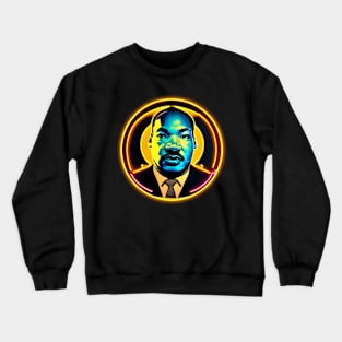 MLK Jr Neon Halo Crewneck Sweatshirt